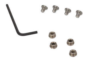 Nighthawk Custom 1911 Thin Hex Head Grip Screw and Bushing Set is machined from stainless steel